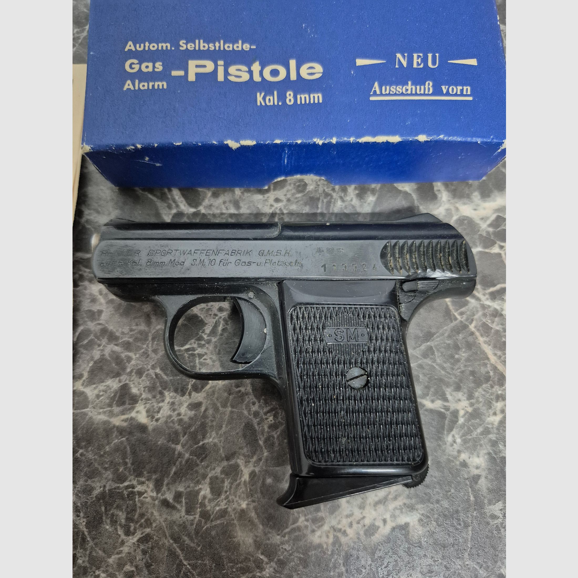Pistola de señal/alarma/gas SM 8 mm modelo 10