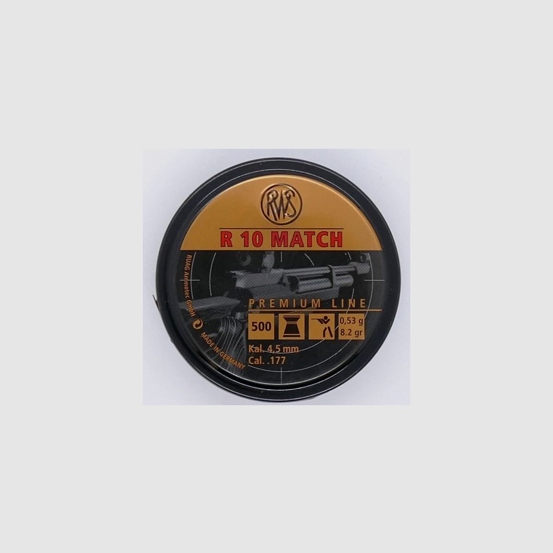 RWS R 10 0,53g 500er 4,50 mm Diabolo Munition