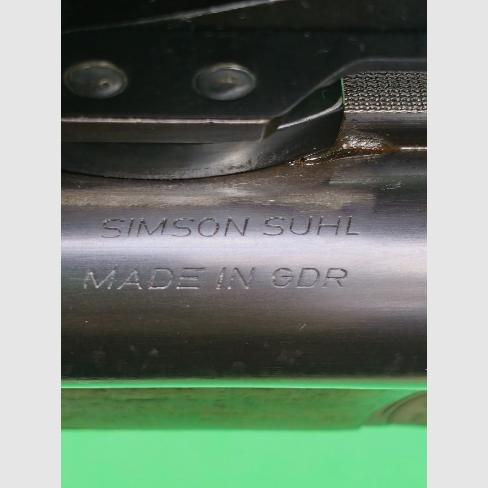 Simson Suhl drilling with insert barrel / Schmidt & bands on swivel mount