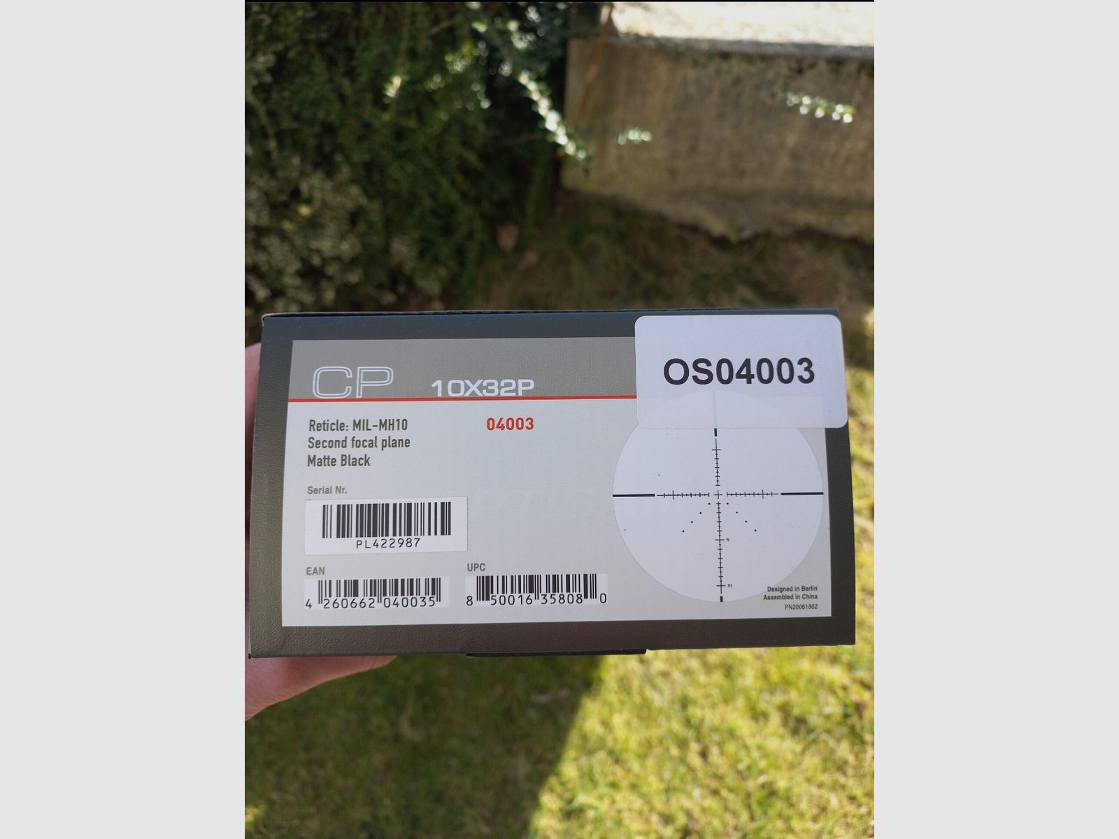 OPTISAN CP 10x32 P SFP MRAD MH10