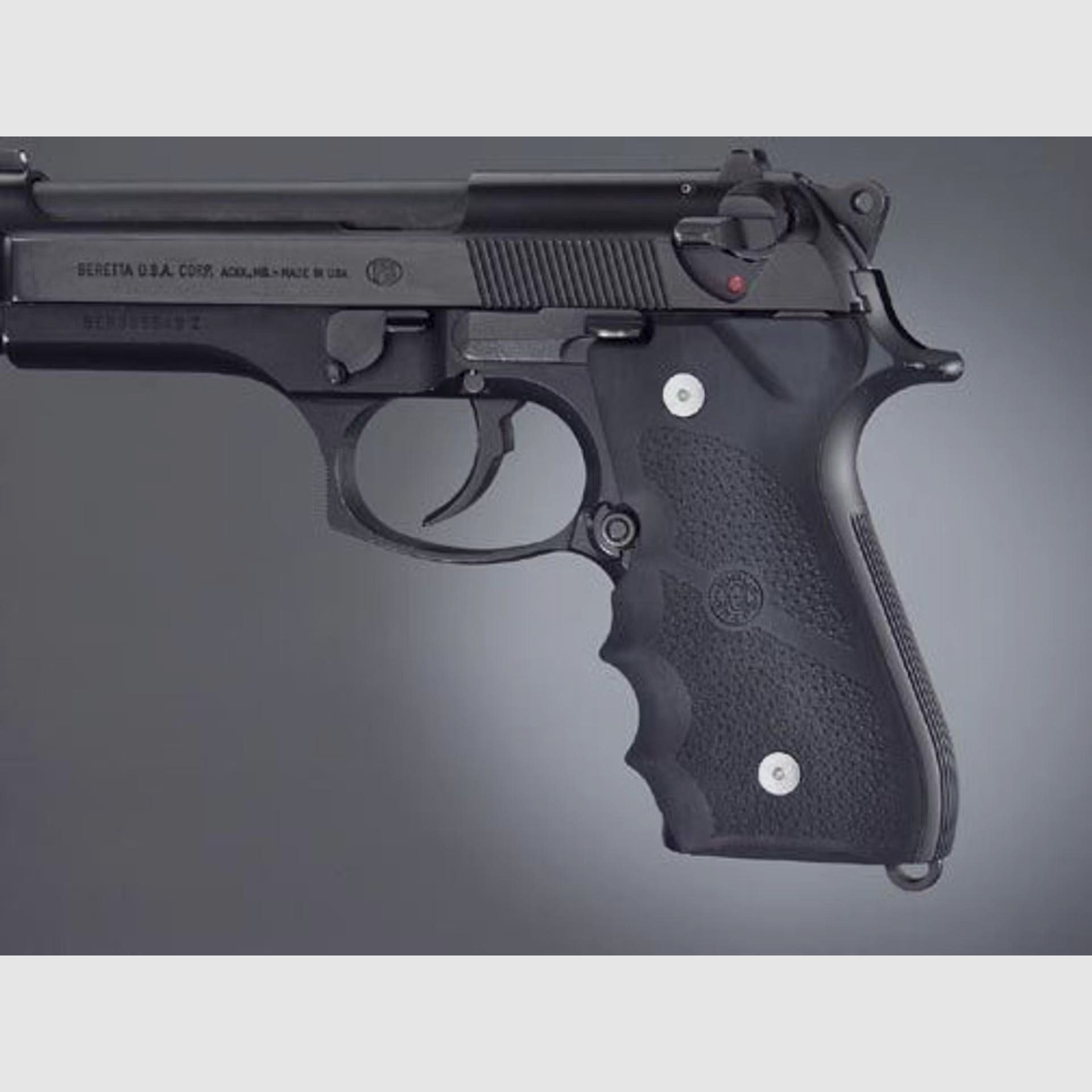 Hogue Rubber Grip Beretta 92F FG, con surcos para los dedos