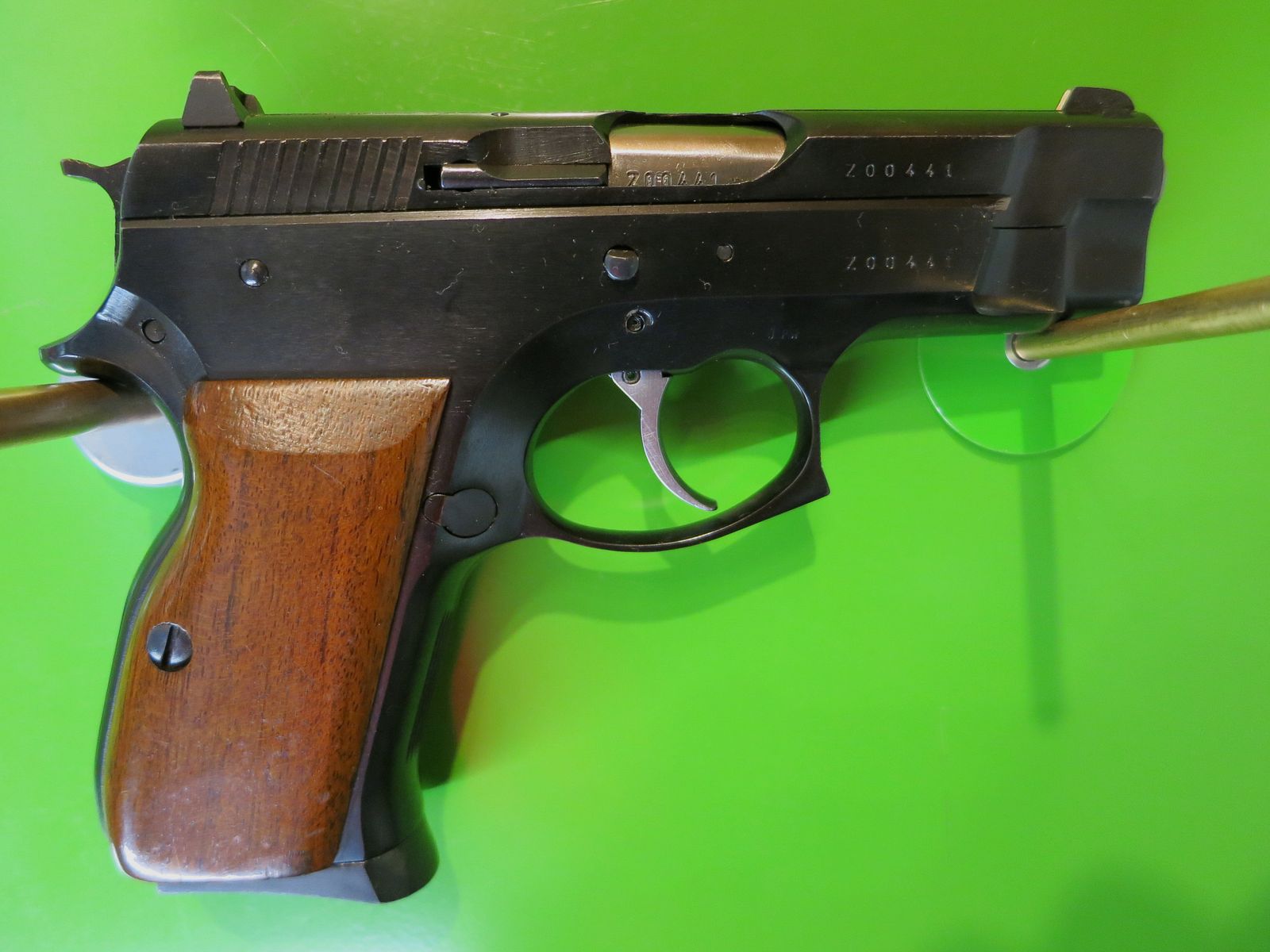 Tanfoglio TA90 Baby, halbauto. Selbstlade-Sportpistole, klein und handlich Selbstverteitigungs-Klassiker, Kaliber 9 × 19 mm, ohne Lauf       #30