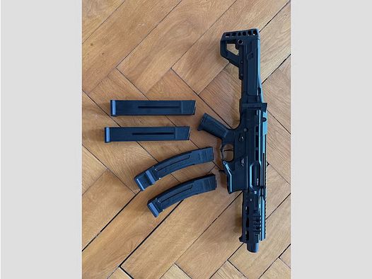 Softair - Gewehr - G&G MXC9 Enhanced AEG E.T.U. - ab 14 Jahren, unter 0,5 Joule + 2 High Cap Magazine