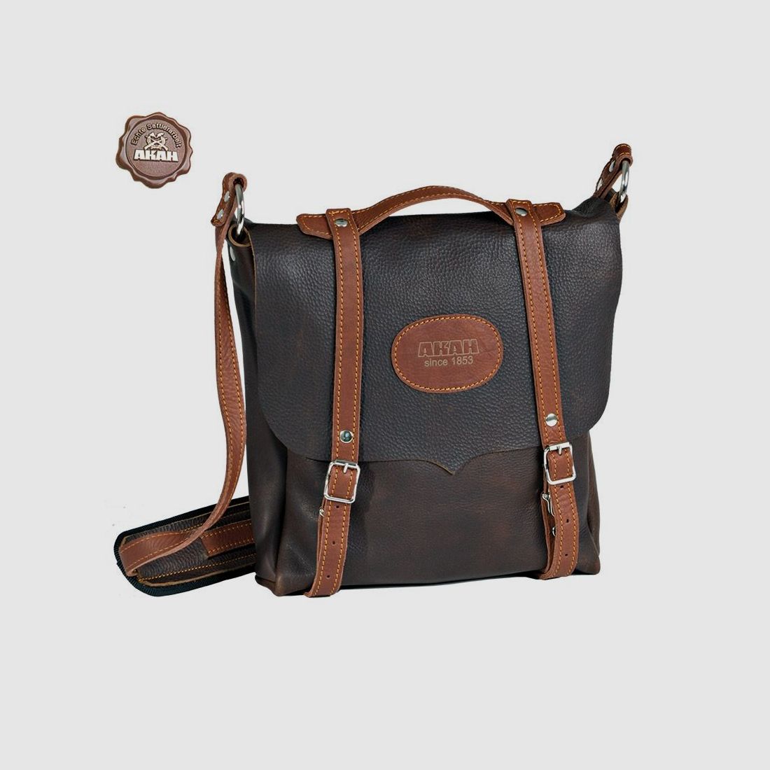 Borsa da viaggio AKAH in pelle vintage