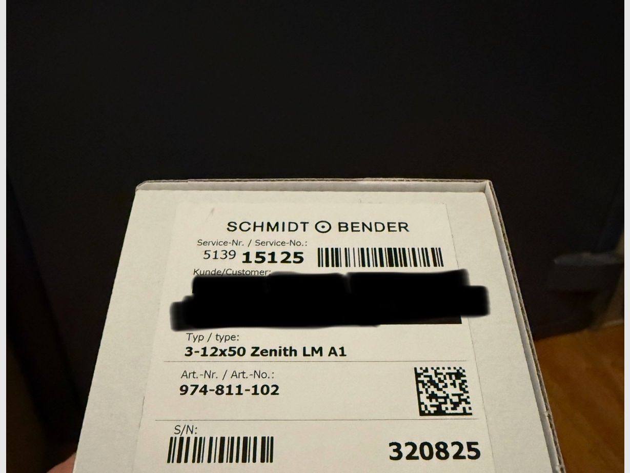 Schmidt & Bender Zenith 3-12x50 LM A1
