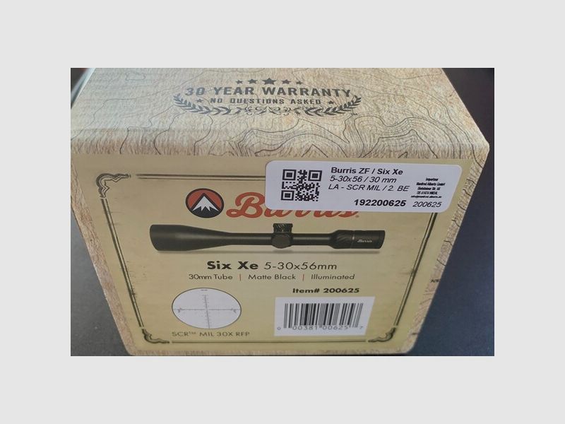 Burris Six Xe 5-30x56