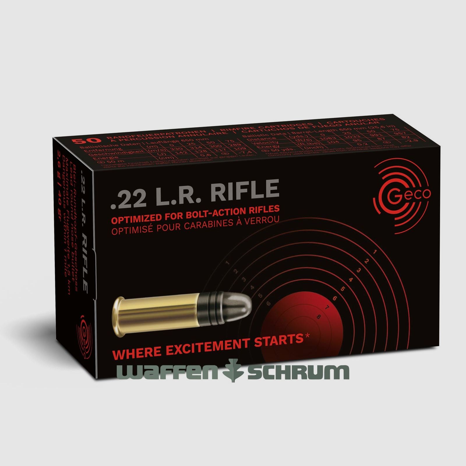 Geco Rifle 2,6g - 40gr .22lr