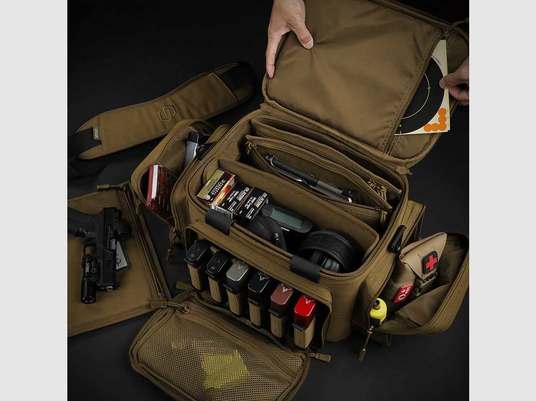 Savior - Torba Pistol Range Bag Specialist w kolorze Tan - TAN - RA-3GUN-WS-TN, zdjęcie 3 z 4
