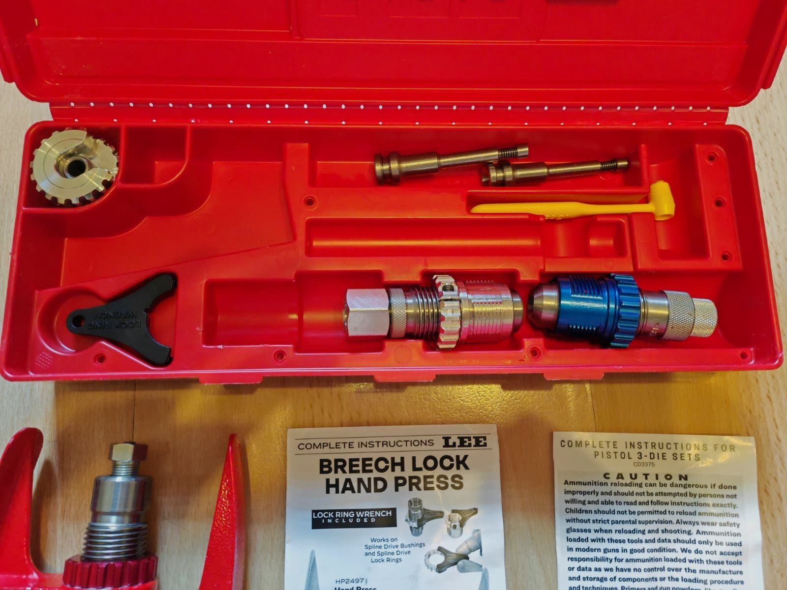 Lee Precision 9 mm Luger reloading set with Breech Lock hand press | NEW | Currently not available!