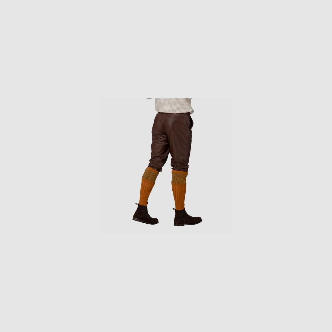 Laksen Ardennes leather breeks, brown