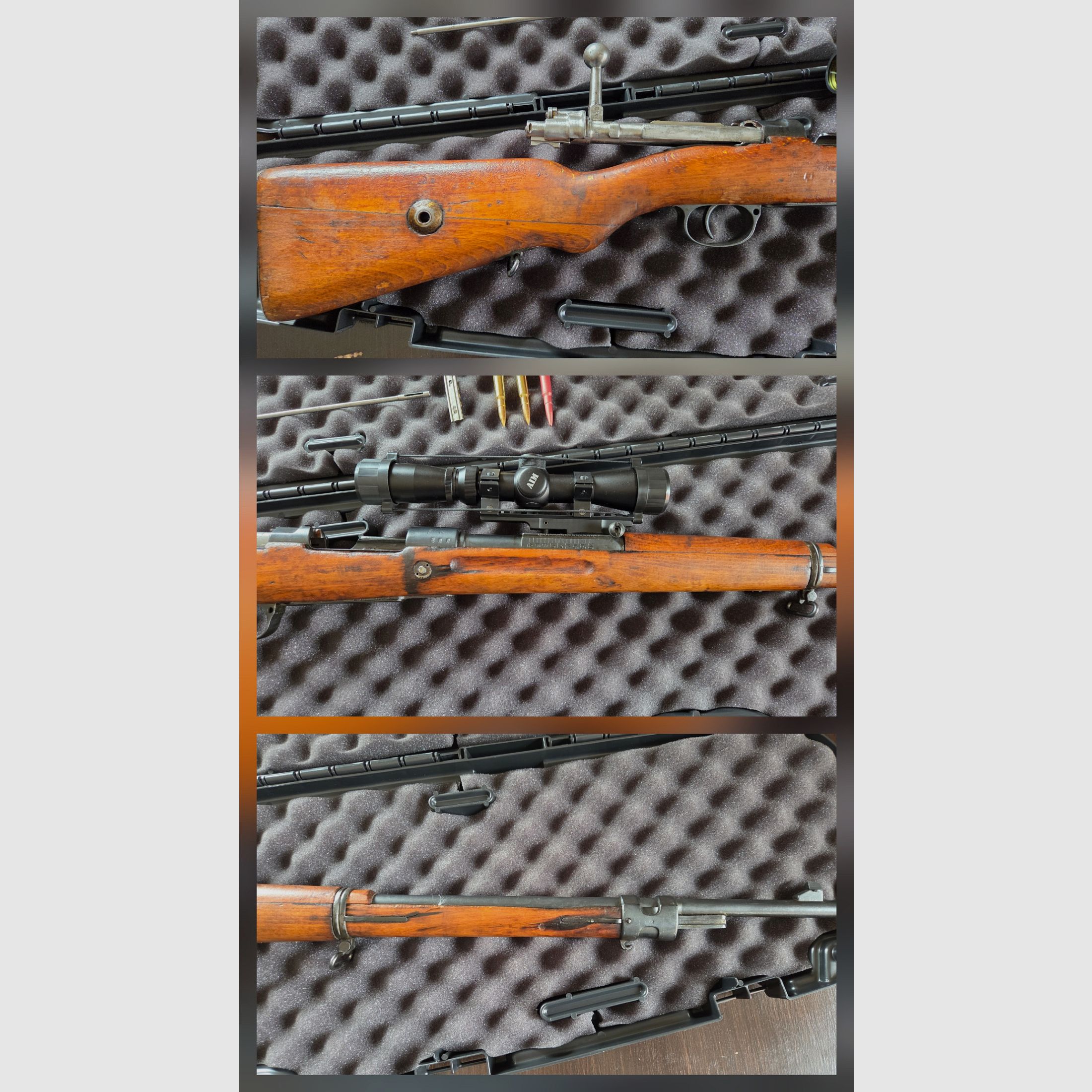 Mauser G98*Kal. 8x57 IS*Telescopische richtkijker*Totale lengte 1250 mm*Loop 740 mm