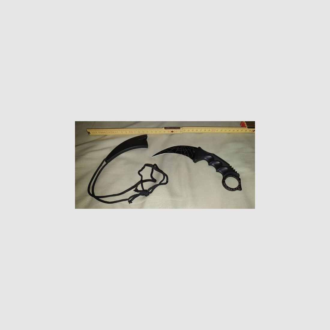 Karambit Messer Klinge Knife Taschenmesser Sichel mit Scheide