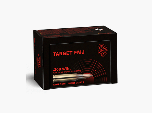 GECO .223Rem Vollmantel Target 55grs 50 Schuss