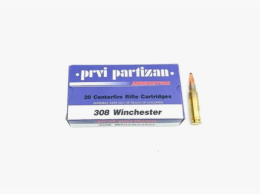 .308 Win. PPU Soft Point 150grs.