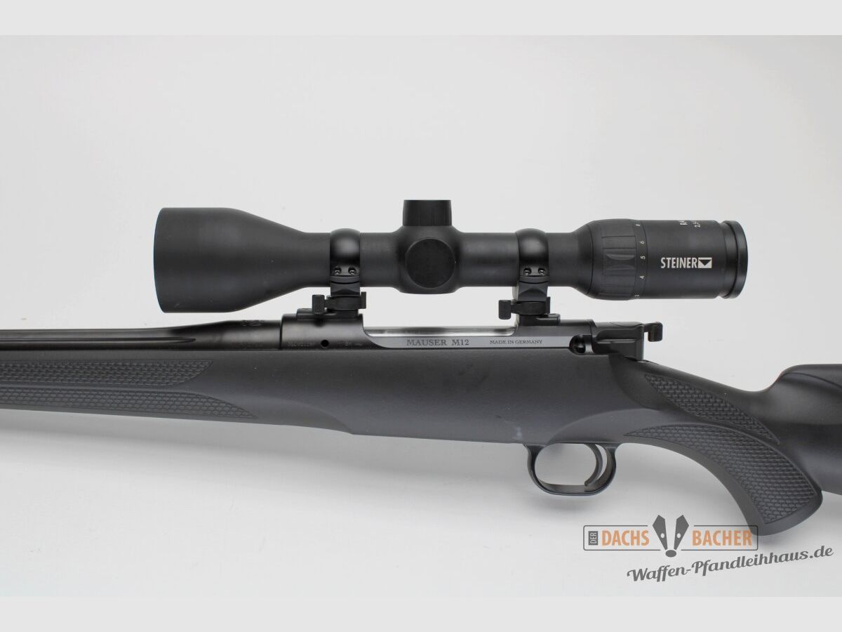 Fusil à répétition Mauser M12 Black Impact cal. 308 Win avec Steiner 2,5-10x50