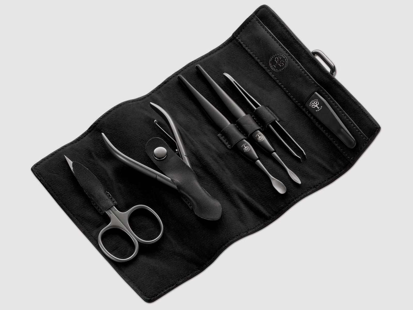 ManikÙr-Set Traveler Arbolito Rindleder-Etui