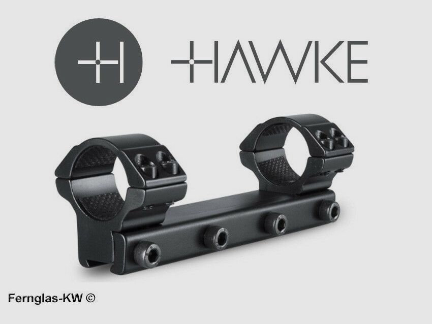 HAWKE 22104 25.4mm ring mount medium for 9-11mm rail scope mount