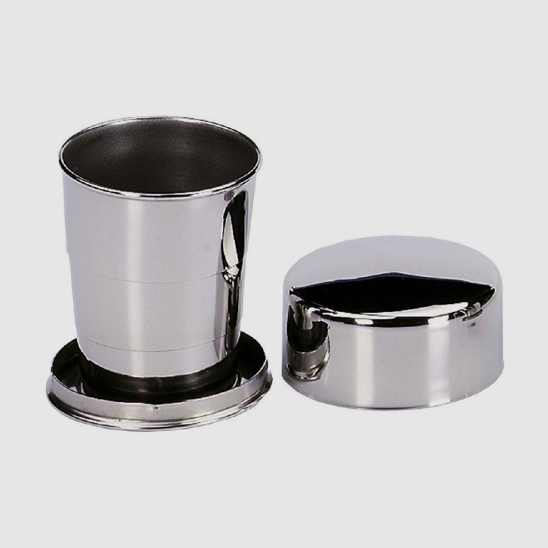 Bicchiere pieghevole altezza 7 cm in acciaio inossidabile