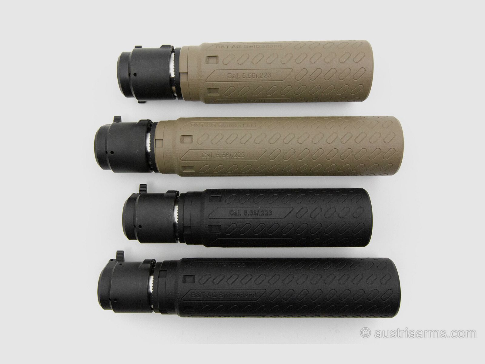 B&T Schalldämpfer 5.56mm/.223Rem und Schalldämpferadapter – FDE / BLK, Bild 1 von 5