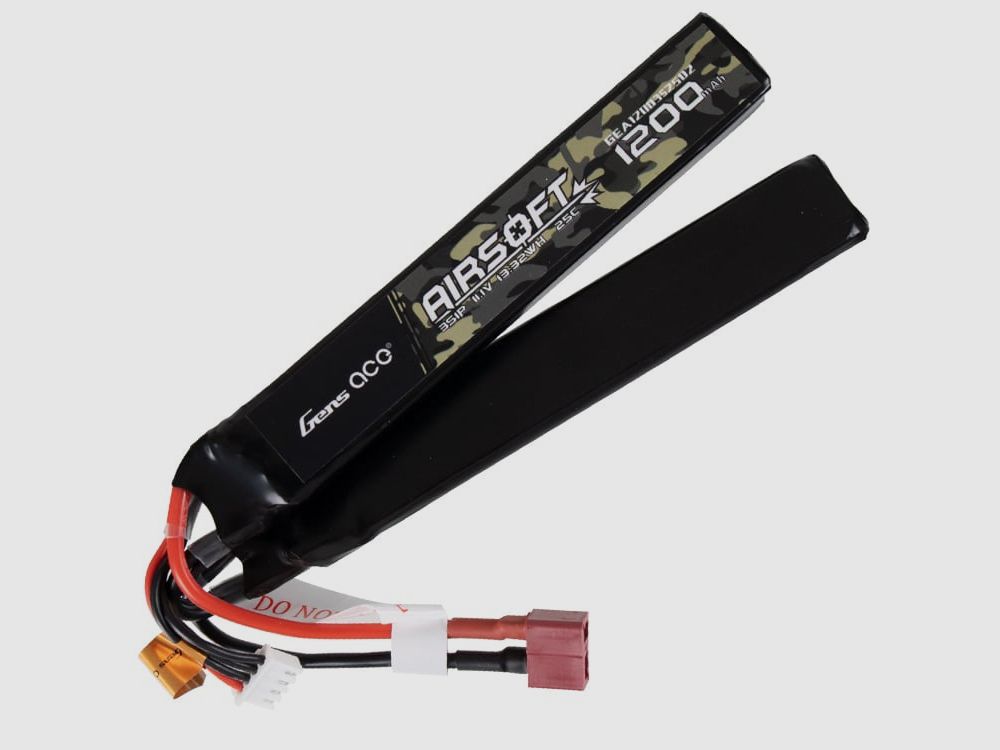 Gens Ace 111V 1200mAh 25C LiPo Double Stick Type (T-Plug)