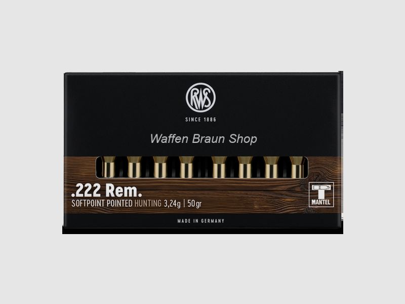 RWS .222 REM TMS 3,24G 20ER