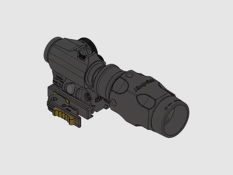 Spuhr Aimpoint T-2 Magnifier Mount H39mm/1.53" QDP