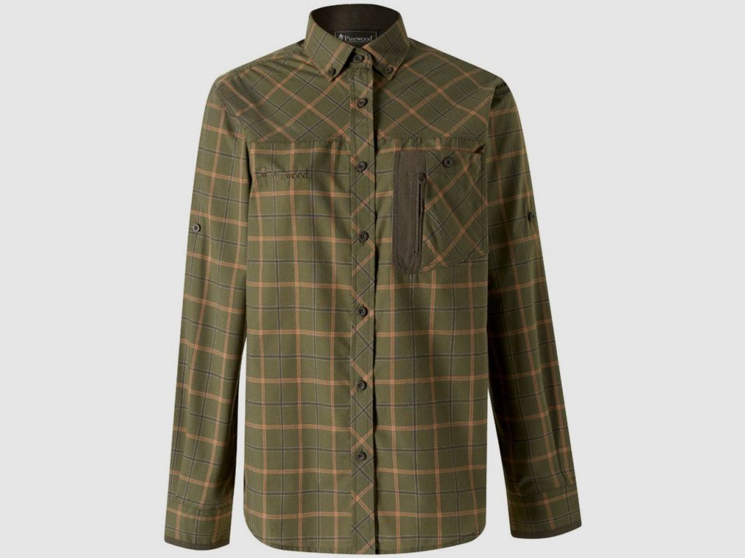 KOSZULA MYŚLIWSKA DAMSKA PINEWOOD WOLF SHIRT GREEN TERRACOTTA, zdjęcie 1 z 3