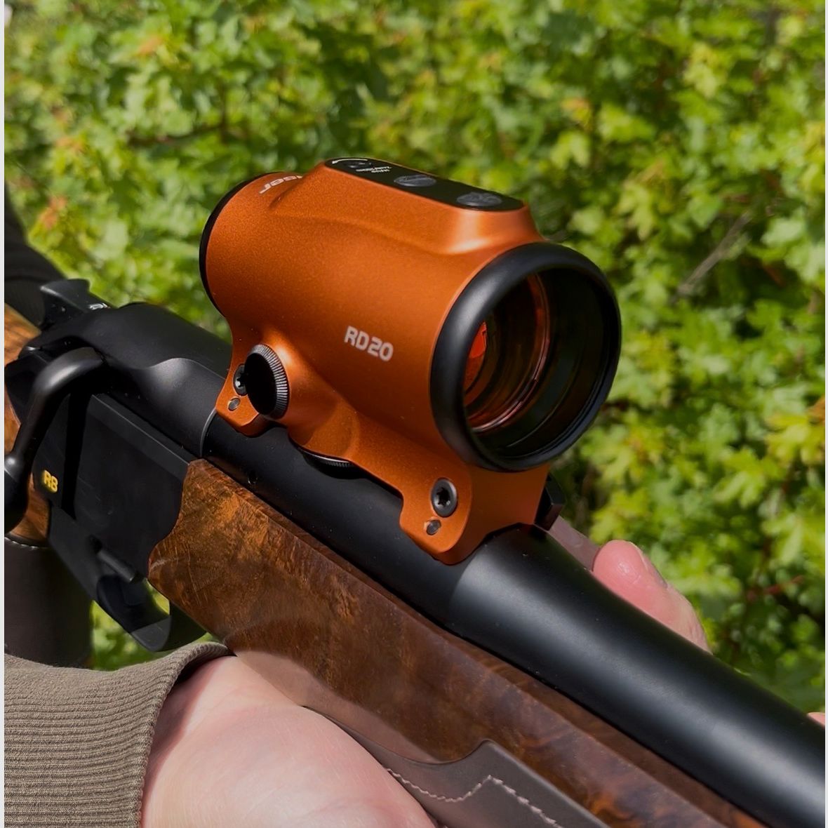 Blaser RD 20 pomarańczowy celownik refleksyjny w zestawie z montażem