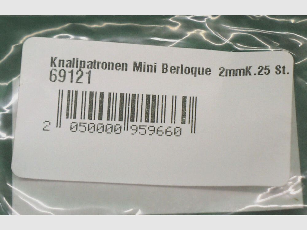 Berloque Knallpatronen 2mmK, 25 Stück