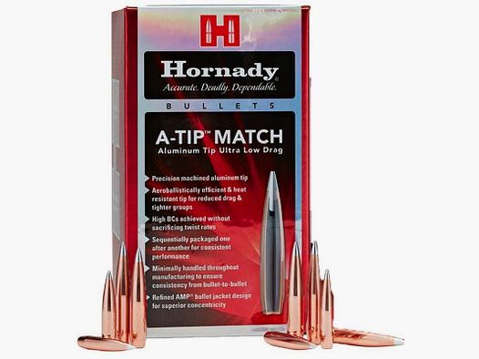 Hornady Geschosse .308, 176gr, A-Tip Match, 100 Stk