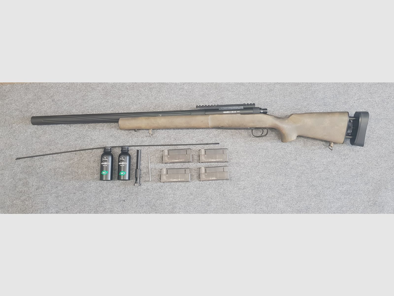 Karabin snajperski Novritsch SSG24 z napędem sprężynowym, Airsoft, od 18 lat, 6mm BB