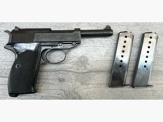Carl Walther Waffenfabrik Ulm P38, 2x Caricatore, Cal.: 9mm Luger