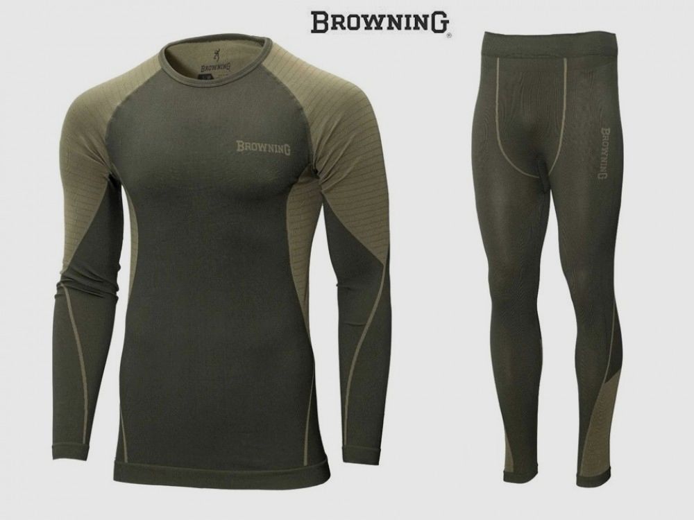 BROWNING zestaw koszulka + spodnie termiczne rozmiar S-M
