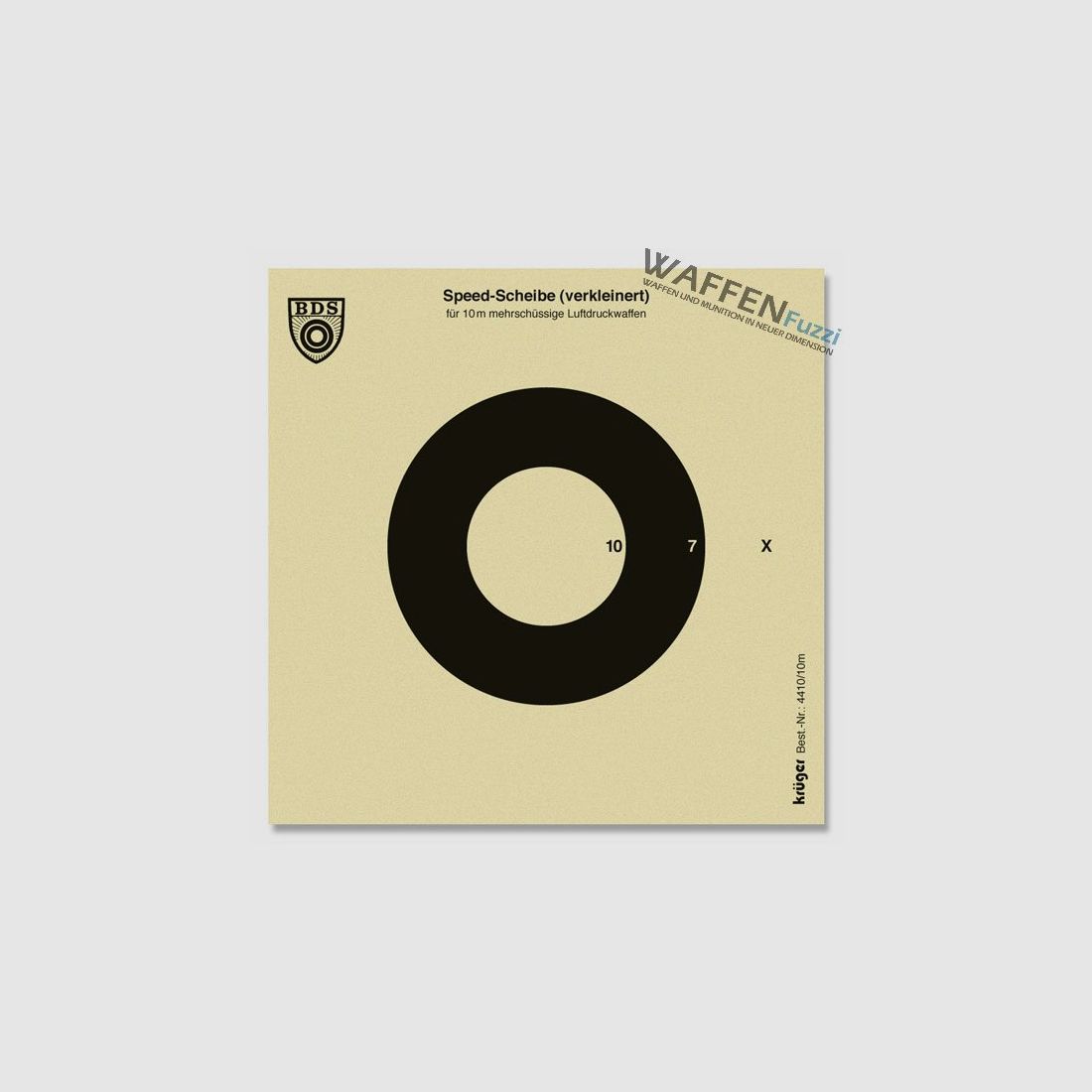 Objetivo BDS Speed para distancia de 10m 14x14 cm 100 unidades