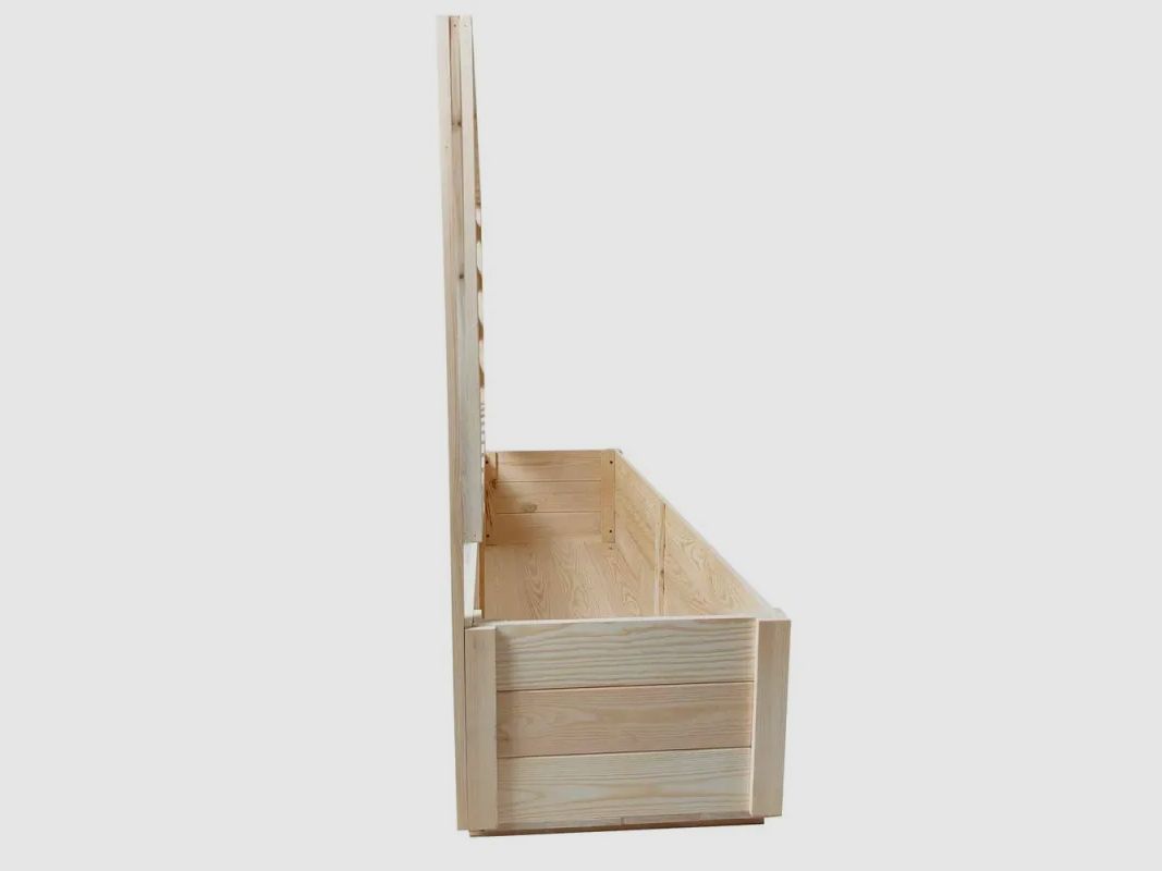 Rechteckiges Hochbeet aus Fichtenholz mit Gitter 104 cm - 98x34x104 cm, Bild 5 von 16