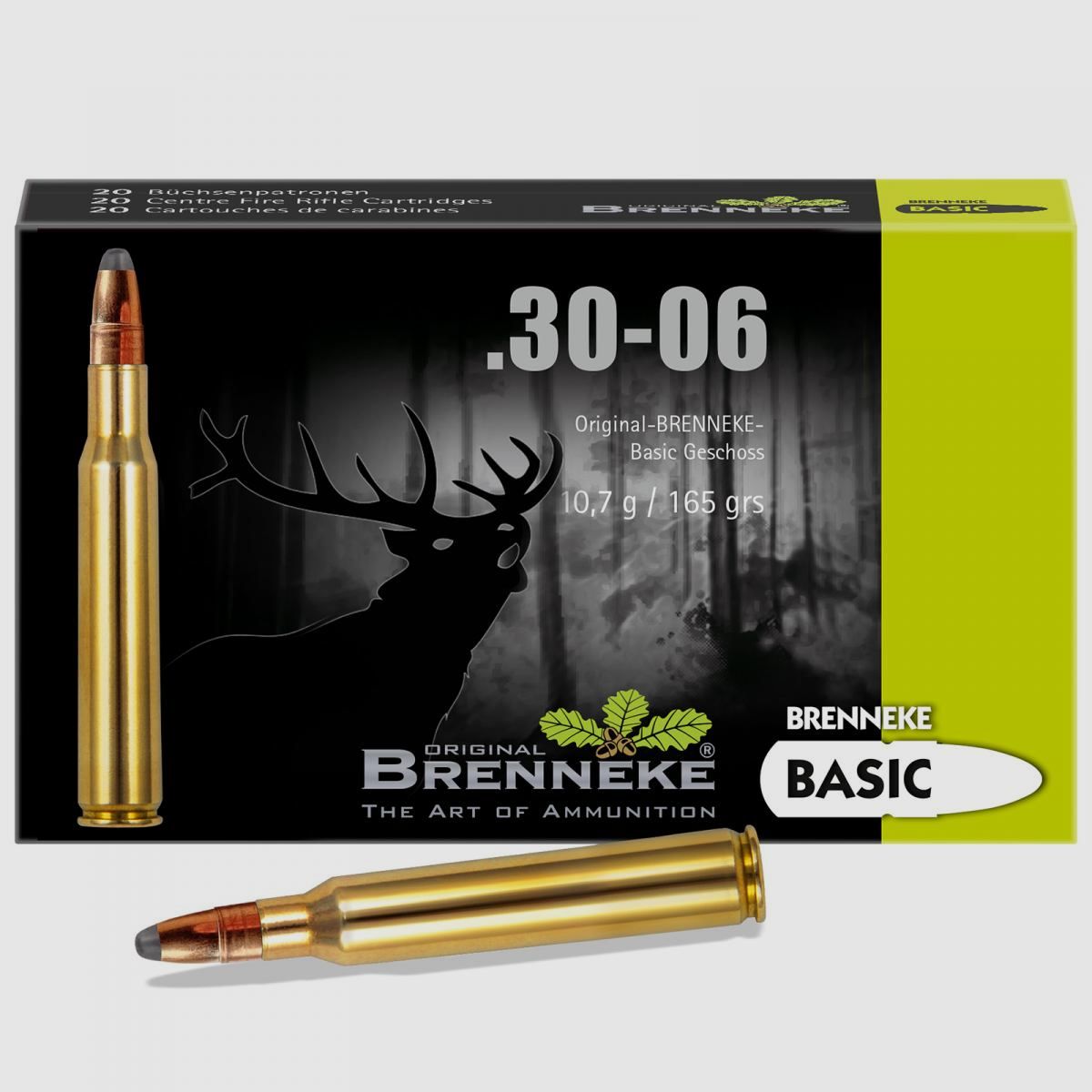 Brenneke .30-06 Sprg. 165GR Basic 20 cartridges