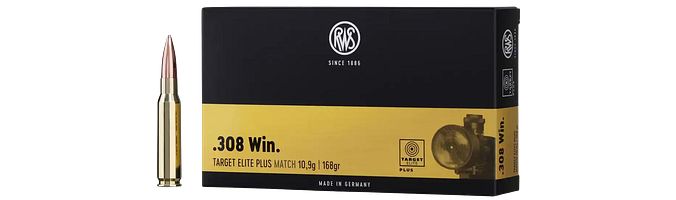 RWS .308 Win. Target Elite Plus 10,9g/168grs.