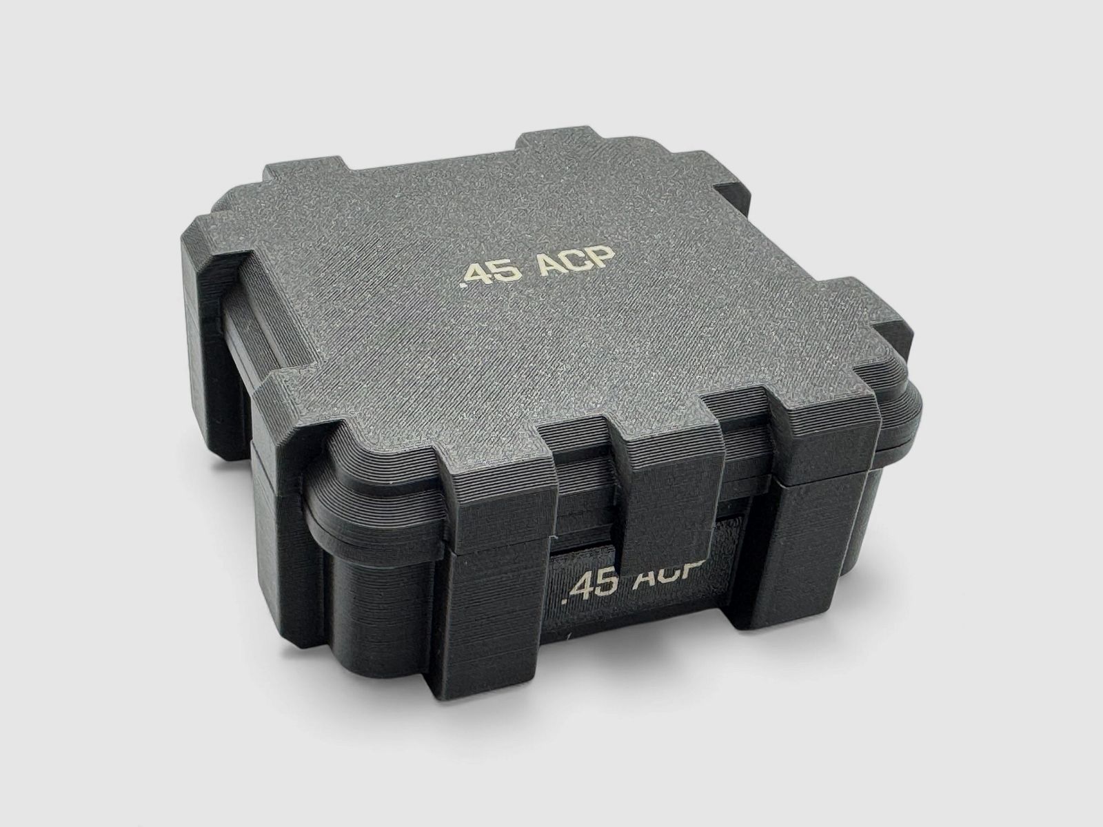 Filamelt Munitionsbox / Ammo Box .45 ACP – Patronenbox ‘Klappdeckel’ – 20 / 25 / 50 / 100 Runden