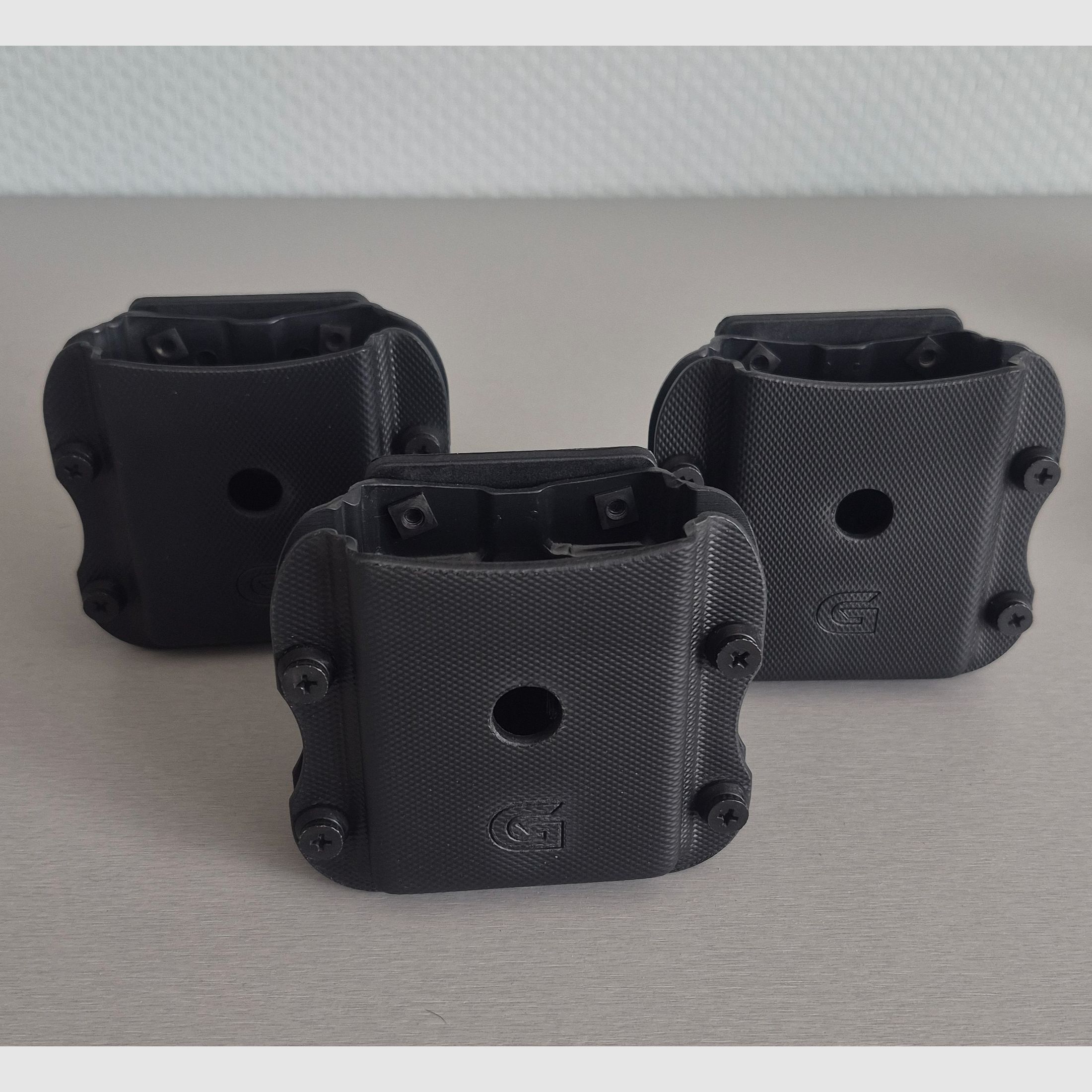 3 X Ghost magazine holders for AR15 magazines, many adjustment options