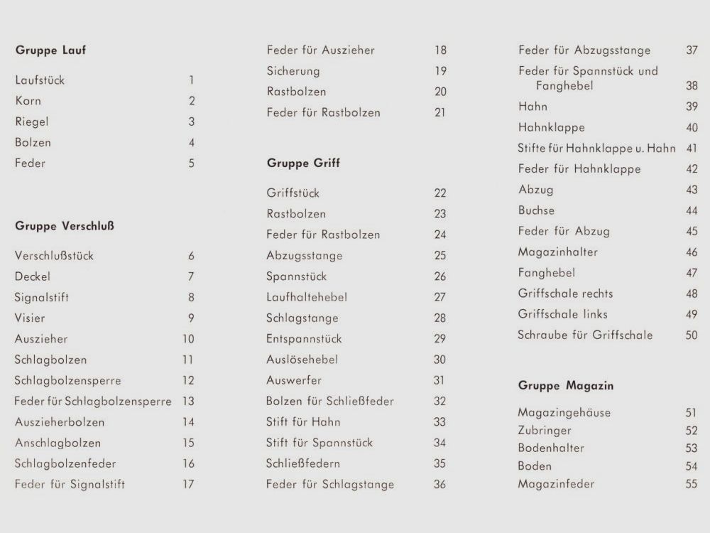 Walther Feder für Abzugsstange [37] für Walther Pistole P38 / P1