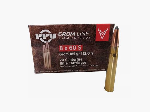 8X60S Mauser PPU PARTIZAN GROM185gr