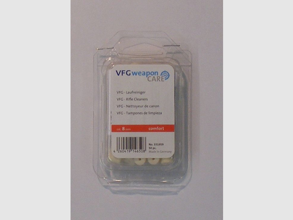 VFG Laufreiniger Comfort / 50er 8mm Reinigungszubehör für Waffen