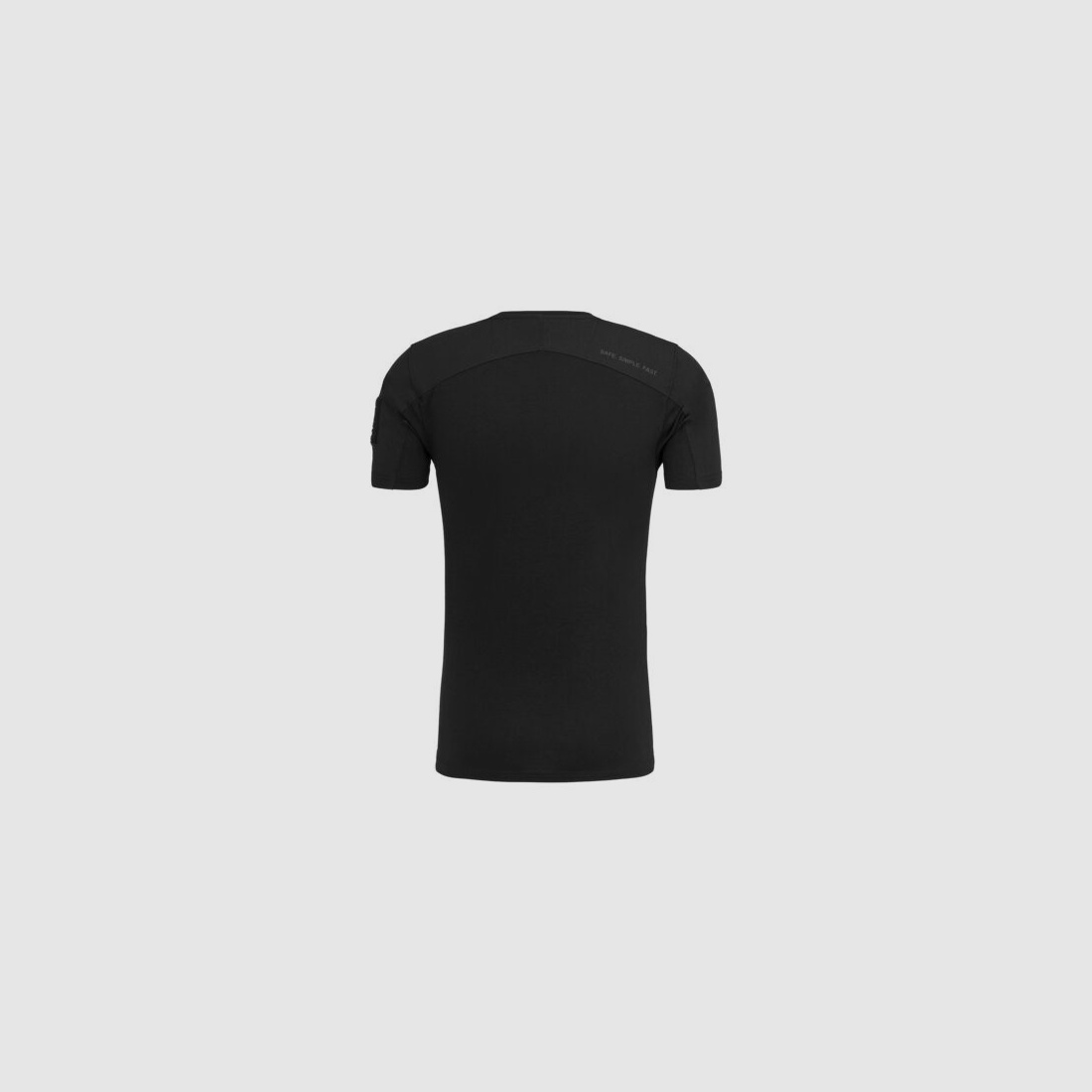 GLOCK Tactical T-Shirt Schwarz – Ripstop-Schultern, Stretch-Torso – Soft-Velcro-Badge – Größe M