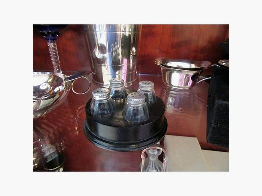 Christofle Silber Salieren Art Deco Streuer Salz Pfeffer
