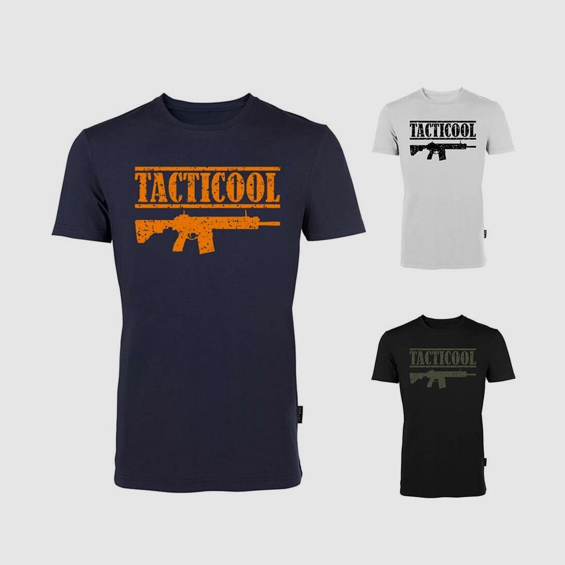 OBRAMO Tacticool Damen T-Shirt Slim Weiß L