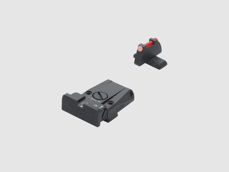 Set di mira SPR nero/fibra rossa SIG+Springfield