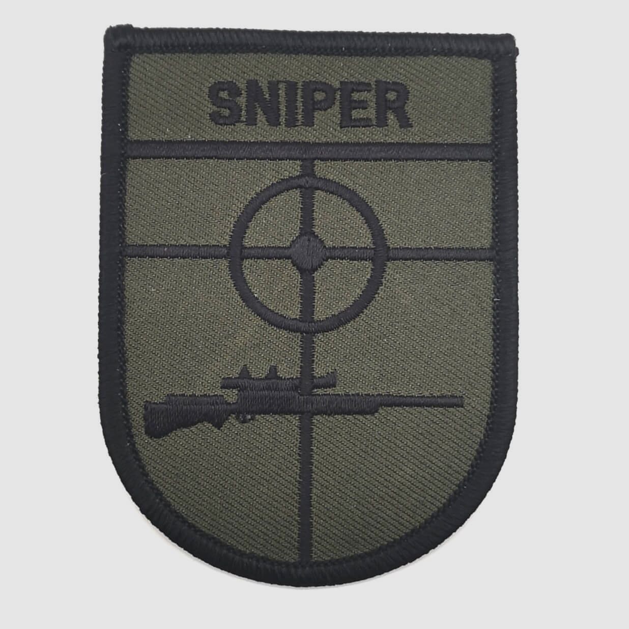 Sniper Abzeichen Gestickt mit Fadenkreuz und Gewehr