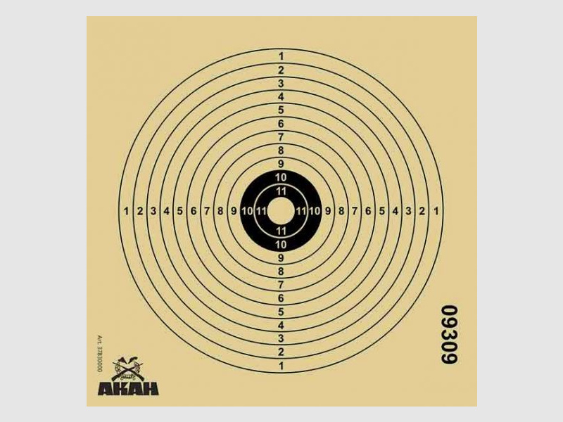 AKAH air rifle targets 14x14cm