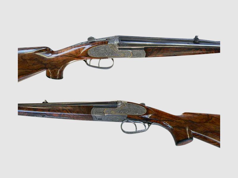 Doppelbüchse -flinte, Suhler, Kal. 8x57IRS, 20/76, 28/70