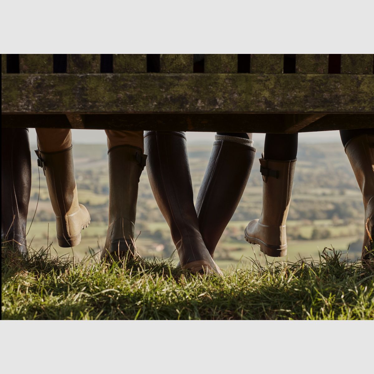 DE KAMEEL Jameson Gequiltte Dameslaarzen gestikt Marron